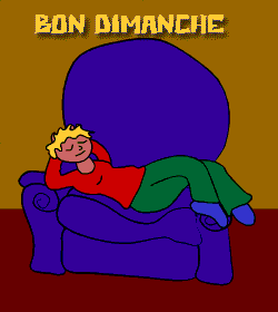 Gif animé Bon dimanche repos